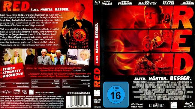 RED blu ray cover german