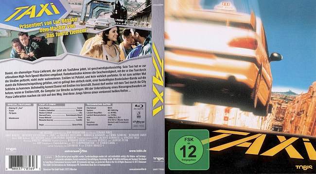 Taxi Samy Naceri Luc Besson german blu ray cover