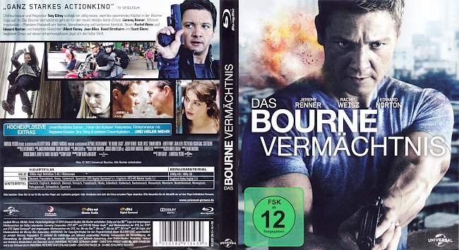 Das Bourne Vermachtnis blu ray cover german