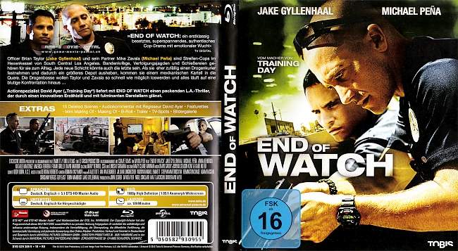 End of Watch blu ray cover german