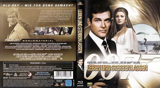 James Bond 007 Leben Und Sterben Lassen Cover 2 german blu ray cover