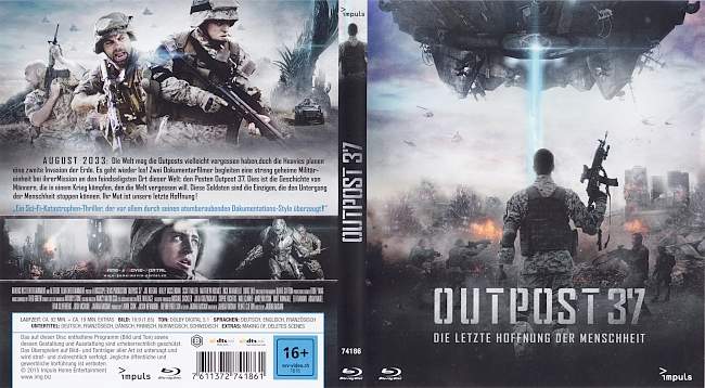 Outpost 37 Die letzte Hoffnung der Menschheit blu ray cover german