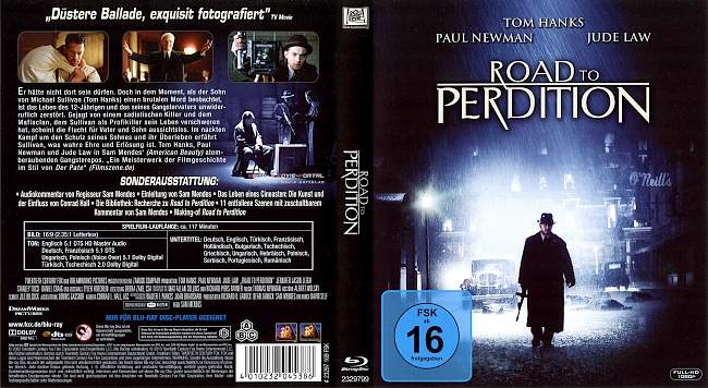 Road To Perdition Tom Hanks blu ray cover german