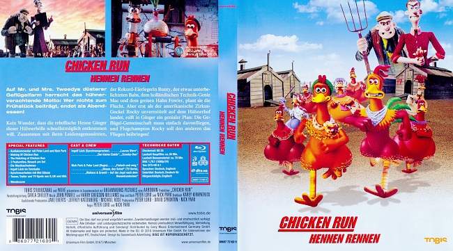 Chicken Run Hennen Rennen german blu ray cover