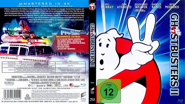 Ghostbusters 2 german blu ray cover