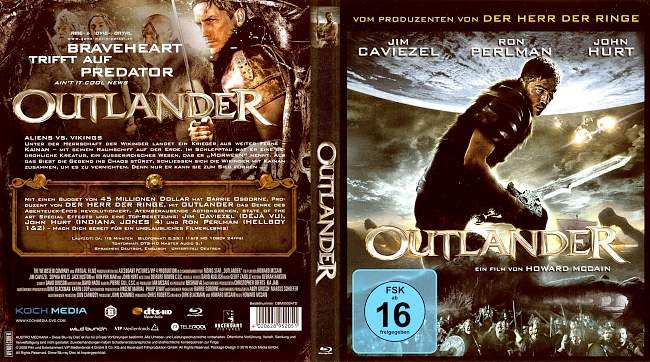Outlander Jim Caviezel blu ray cover german