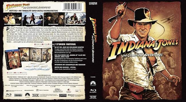 Indiana Jones The Complete Adventures blu ray cover german
