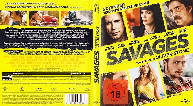 Savages german blu ray cover