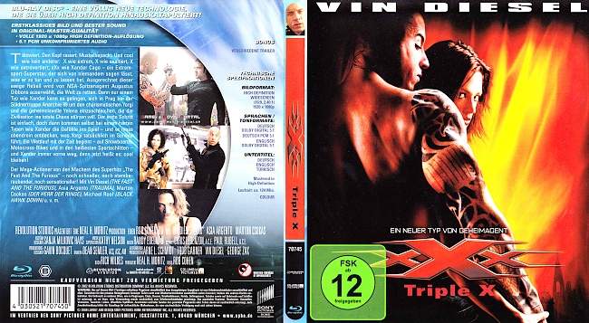 XXX 1 Triple X Vin Diesel blu ray cover german