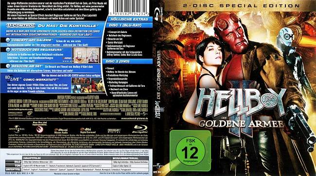 Hellboy 2 Die Goldene Armee blu ray cover german