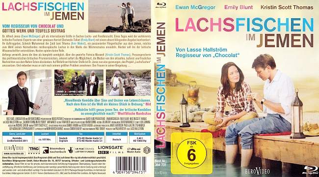 Lachsfischen in Jemen german blu ray cover