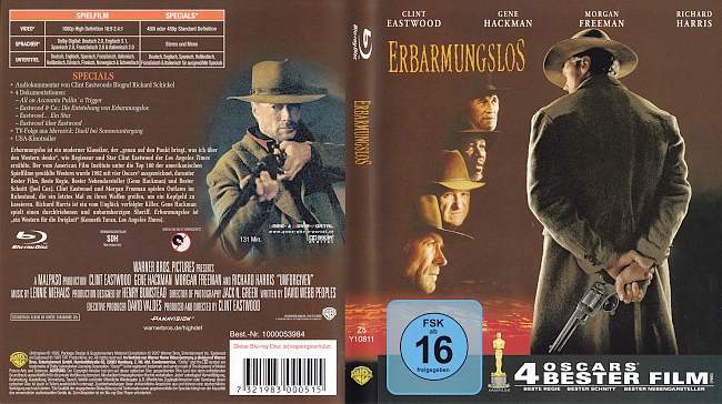 Erbarmungslos blu ray cover german