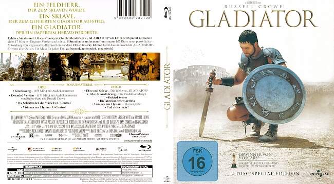 Gladiator cover 2 german blu ray cover