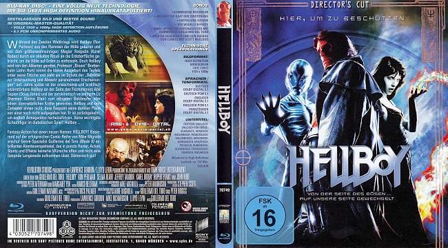 Hellboy blu ray cover german