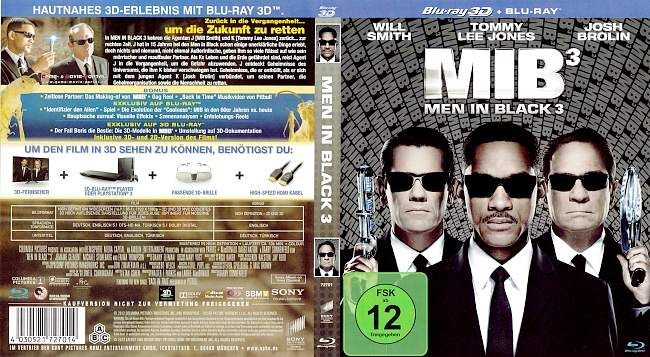 Men in Black 3 3D blu ray cover german