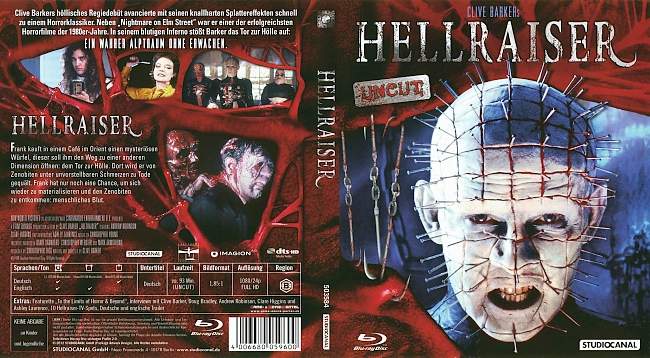 Hellraiser Clive Barkers blu ray cover german