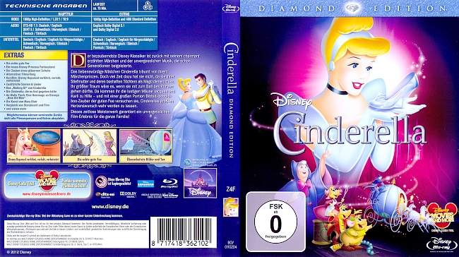 Cinderella german blu ray cover