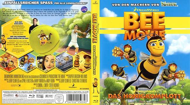 Bee Movie Das Honigkomplott german blu ray cover