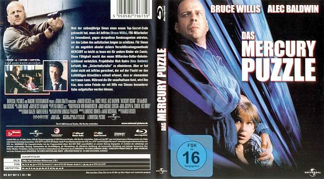 Das Mercury Puzzle blu ray cover german