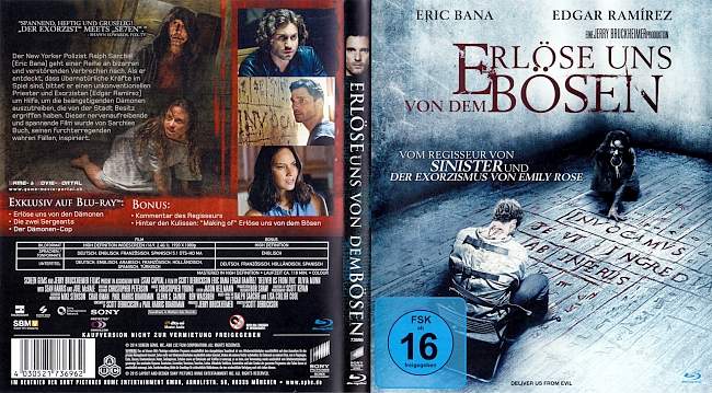 Erloese uns von dem Boesen blu ray cover german