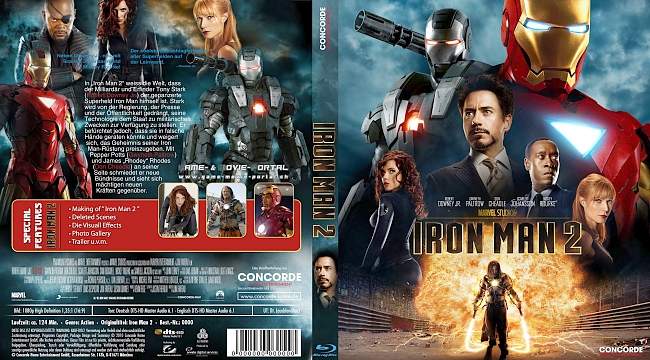 Iron Man 2 Cover 2 german blu ray cover
