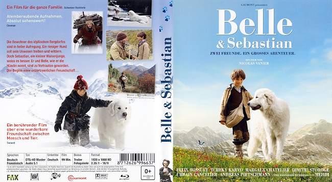 Belle et Sebastien blu ray cover german