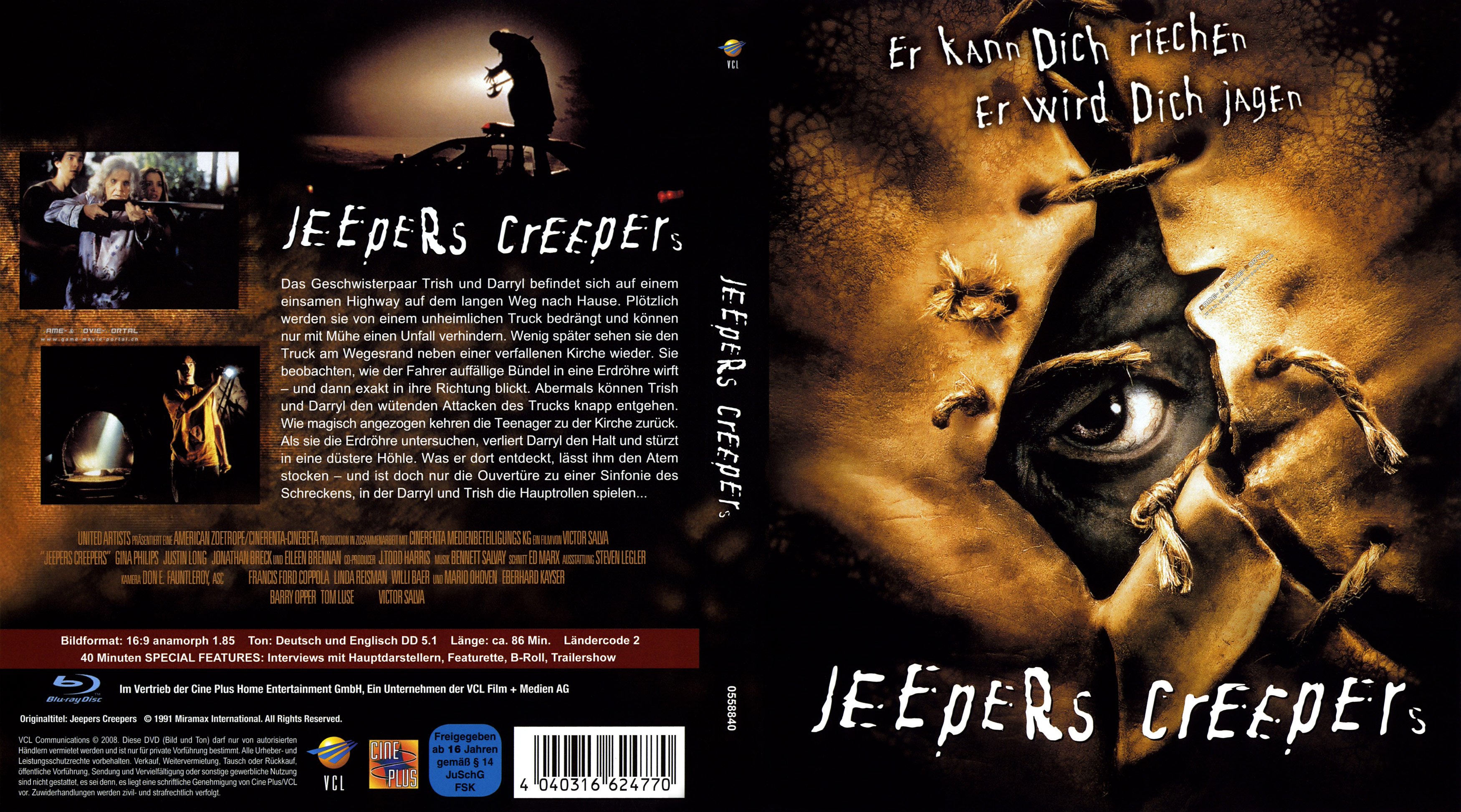 Jeepers Creepers Blu Ray Blu Ray Cover German German Dvd Covers