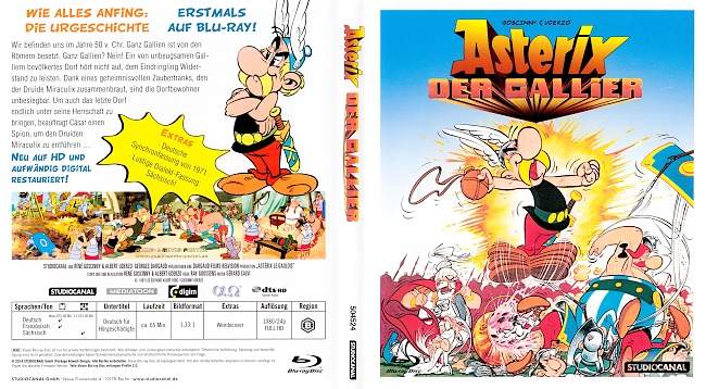 Asterix die Urgeschichte wie alles anfing Gaulois Asterix der Gallier german blu ray cover