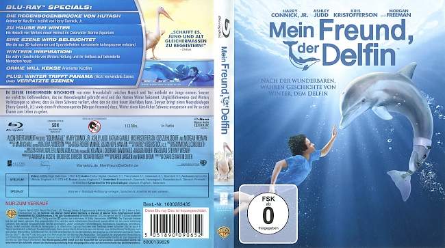 Mein Freund der Delfin german blu ray cover