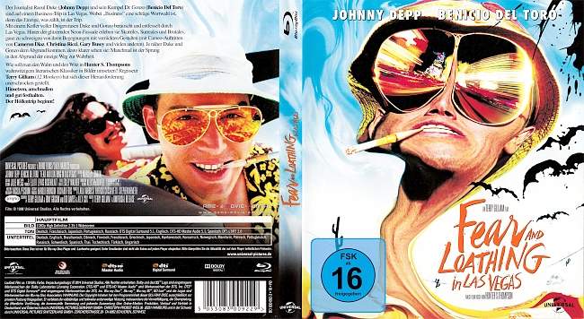 Fear and Loathing in Las Vegas german blu ray cover