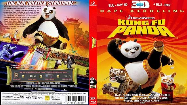 Kung Fu Panda 3D blu ray cover german