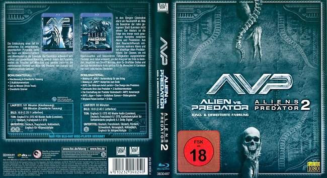 Alien vs Predator Collection german blu ray cover