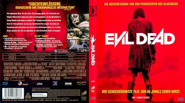Evil Dead german blu ray cover