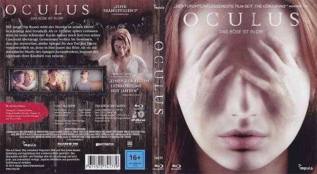 Oculus Das Boese ist in dir Cover Deutsch german blu ray cover