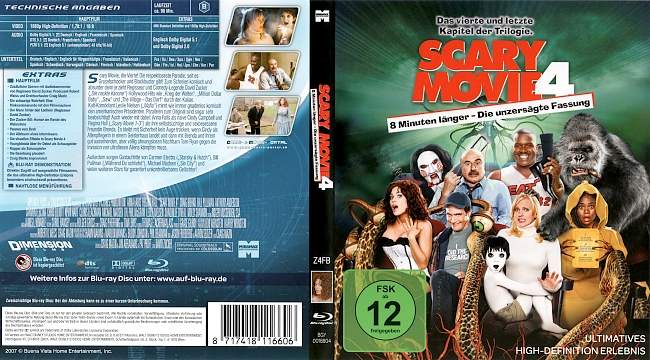 Scary Movie 4 blu ray cover german