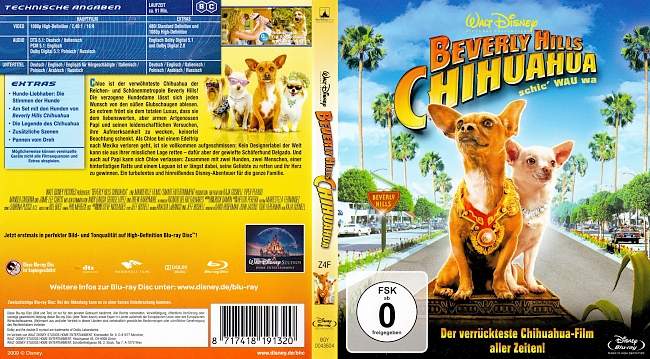 Beverly Hills Chihuahua 1 german blu ray cover