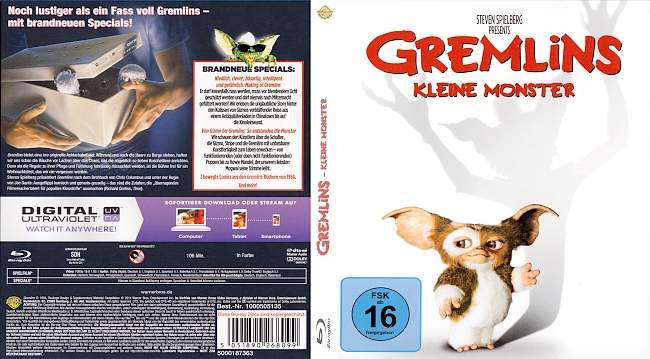 Gremlins White blu ray cover german