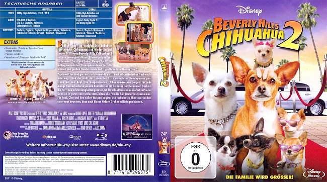 Beverly Hills Chihuahua 2 german blu ray cover