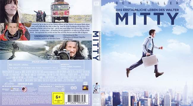 Das erstaunliche Leben des Walter Mitty blu ray cover german