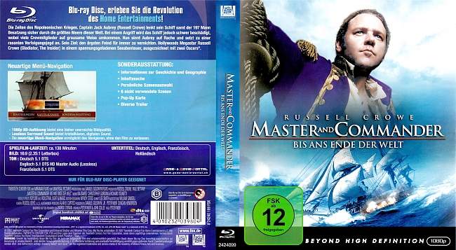 Master and Commander blu ray cover german