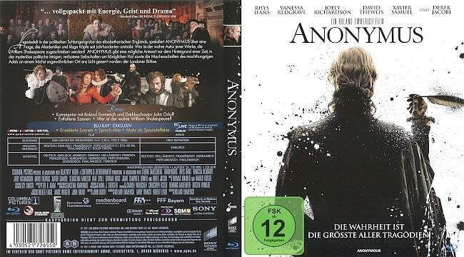 Anonymus blu ray cover german