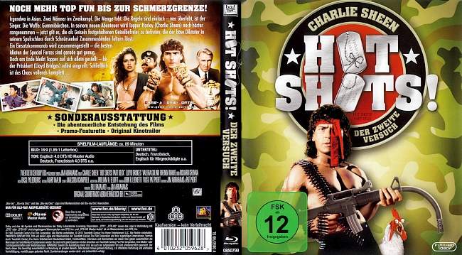 Hot Shots 2 blu ray cover german