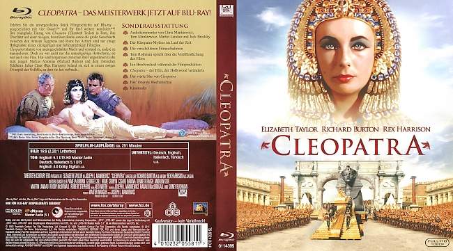 Cleopatra german blu ray cover