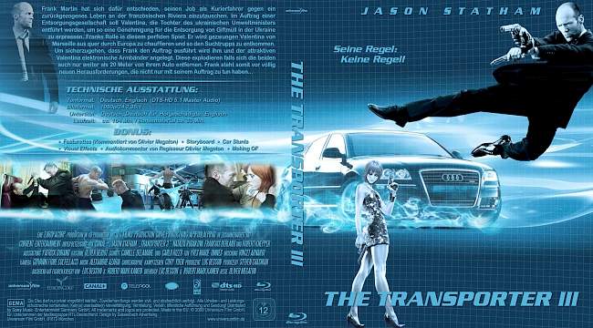 The Transporter 3 blu ray cover german