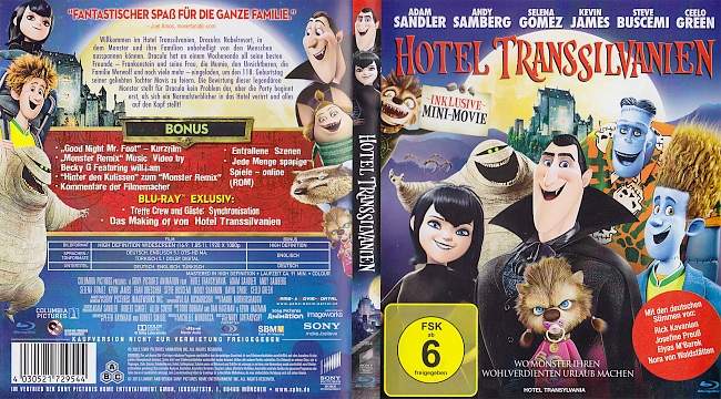 Hotel Transsilvanien blu ray cover german