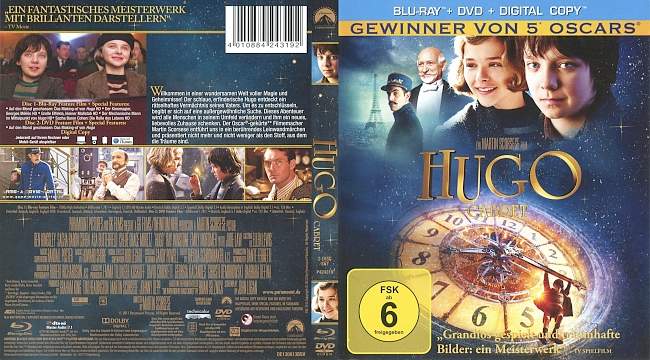 Hugo Cabret blu ray cover german