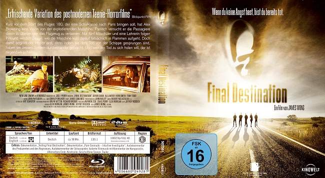 Final Destination blu ray cover german