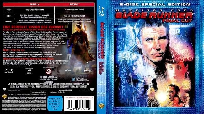 Blade Runner Final Cut german blu ray cover