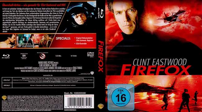 Firefox Clint Eastwood german blu ray cover