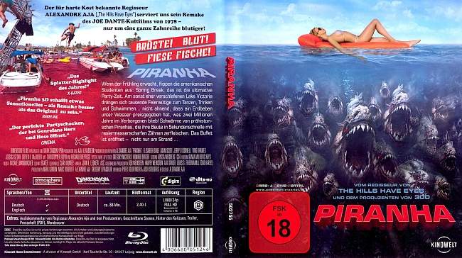 Piranha 3D blu ray cover german